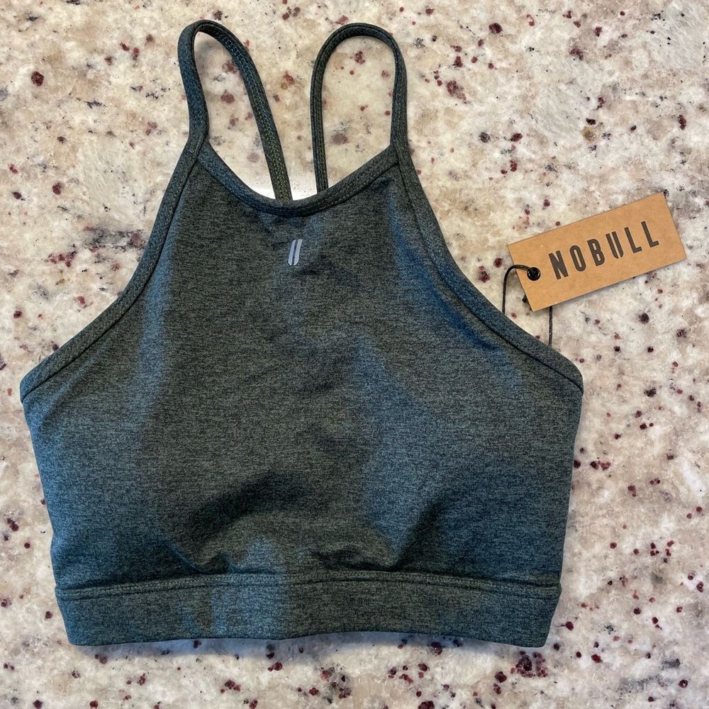 NOBULL Hunter Green High Neck Sports Bra